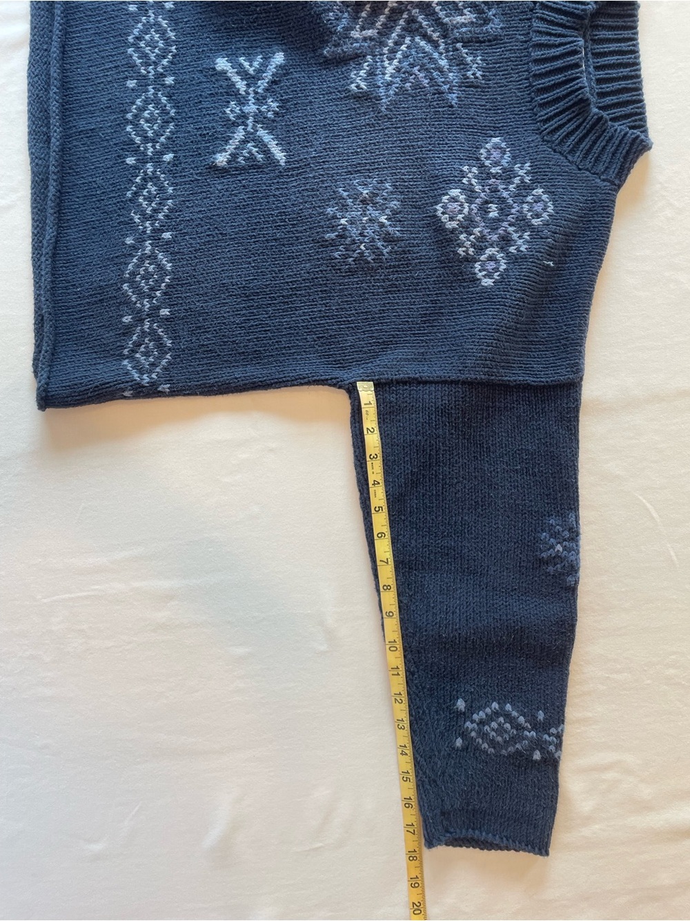 Vintage Whimsical Knit Cotton Sweater - Picture 7 of 8